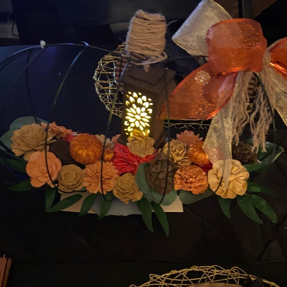 Handmade Pumpkin Floral Centerpiece - Picture 2 of 7